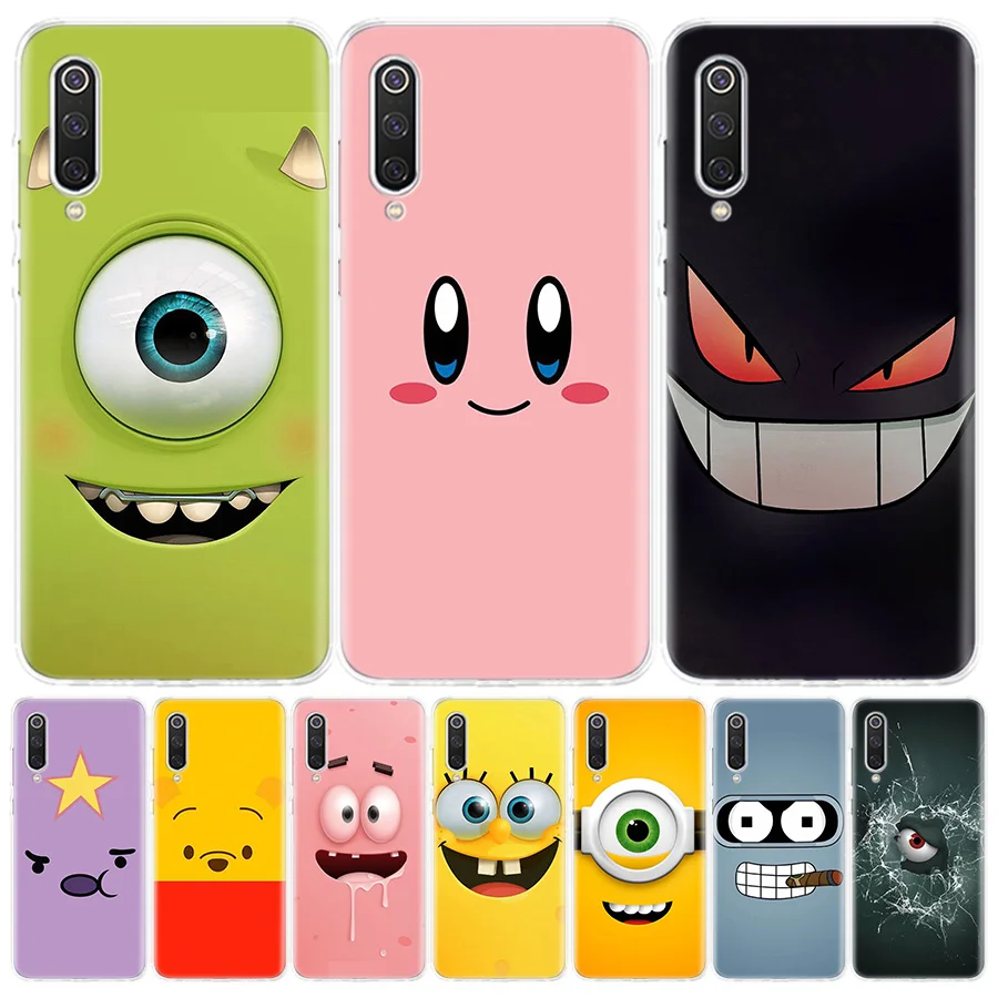 

Cartoon Face Funny Silicon Call Phone Case For Xiaomi Redmi Note 10 Pro 11 9 10S 8 9S 11S 11T 8T 7 9A 9C 9T 7A 8A Cover Coque