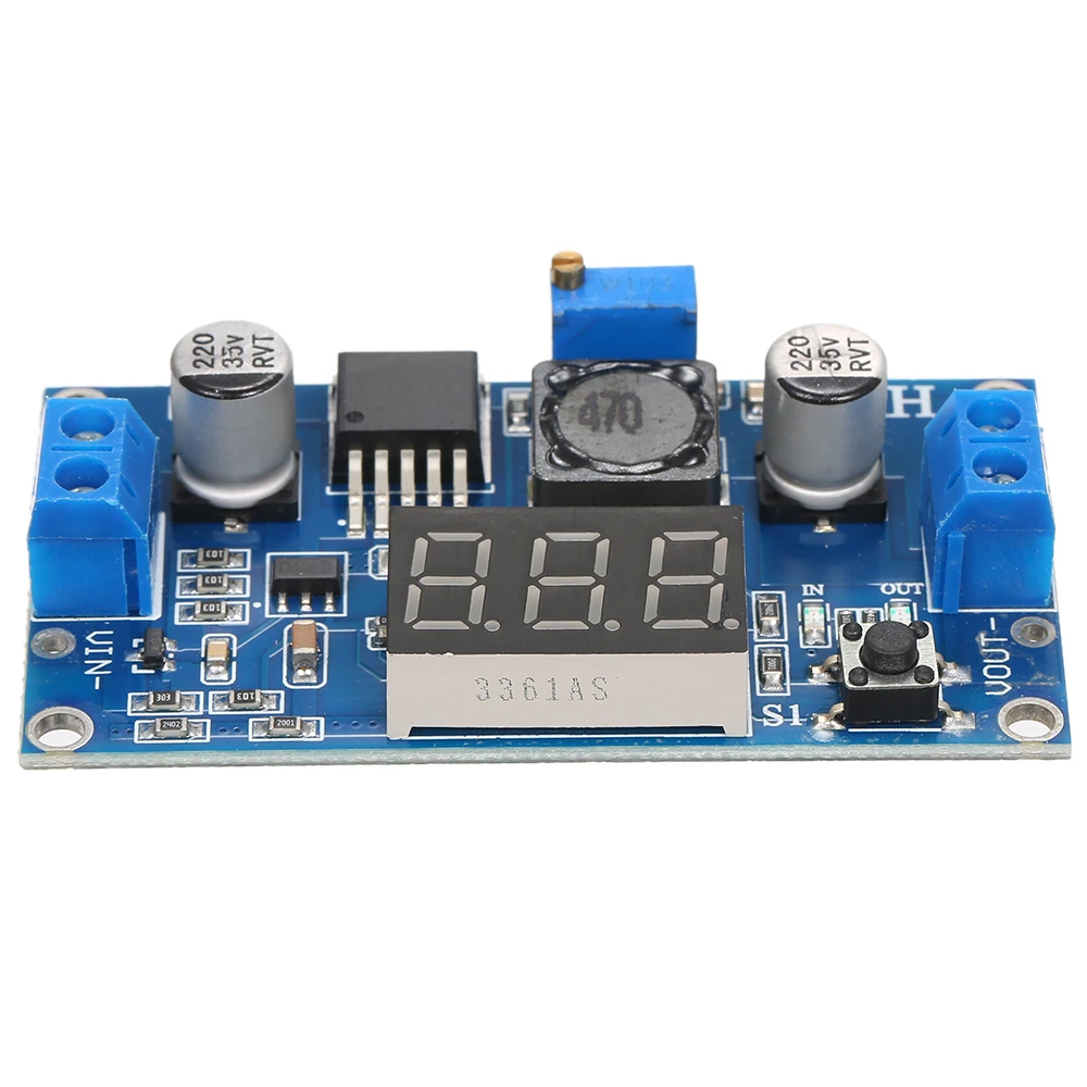 3A 5A 75W 24V to 12/5V LM2596S DC Step Down Регулируемый Модуль питания LM2596 регулятор напряжения с