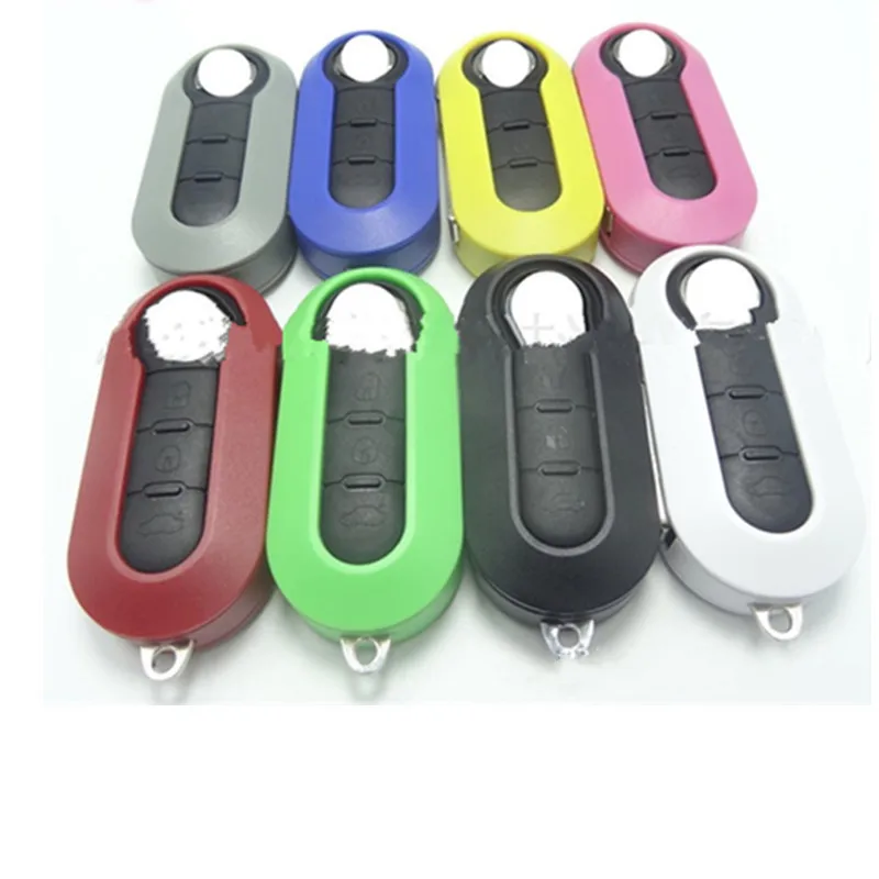 

Wilongda FOB 3 Button car remote key flip key shell cover For FIAT 500 Panda key case