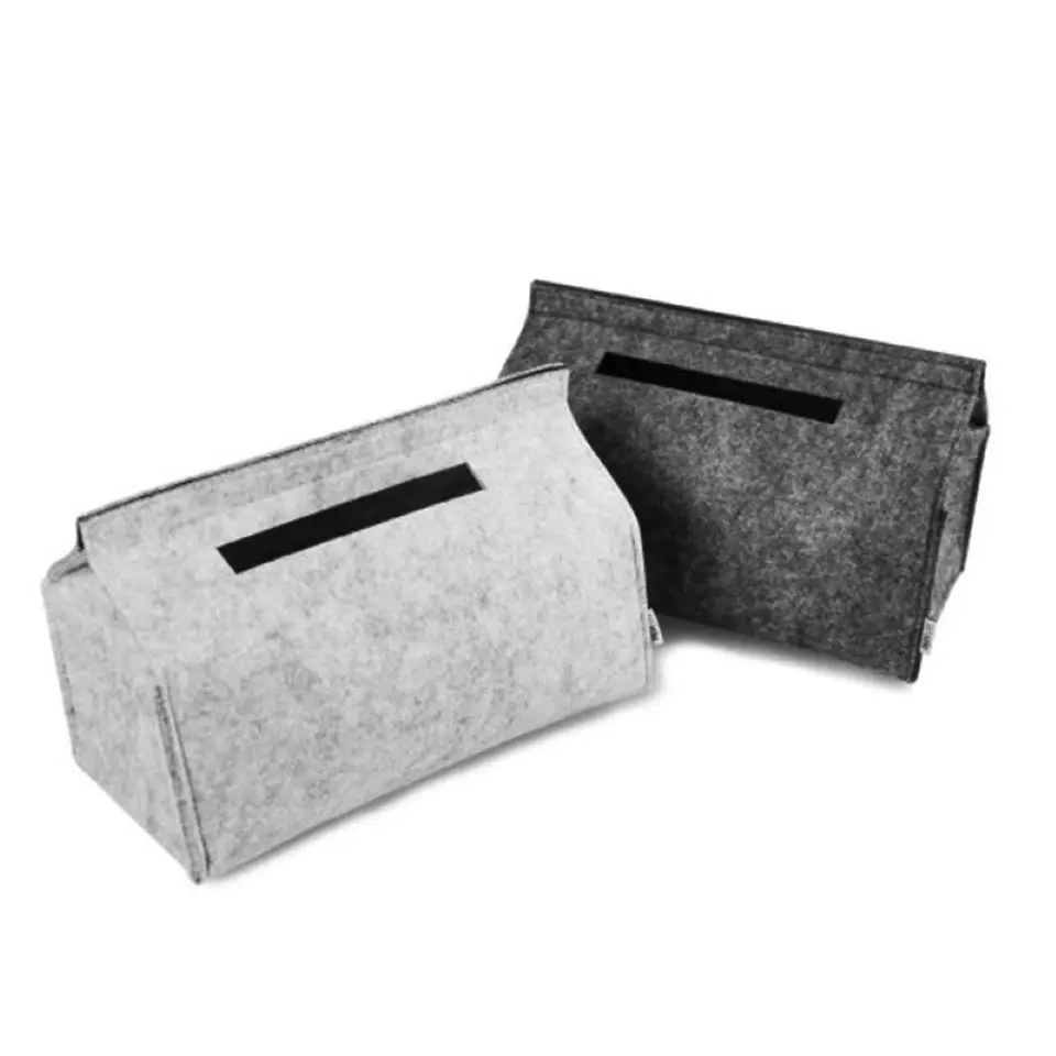 

Nordic Style Solid Tissue Box Wool Felt Home Car Napkin Paper Container Paper Towel Napkin Case Pouch Home Decor