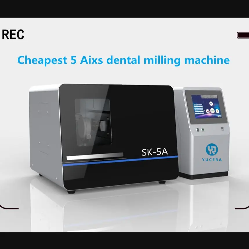Yucera Dental Milling Machine Cad Cam Dental Zirconia Block SK-5A 5axis Dental Milling Machine