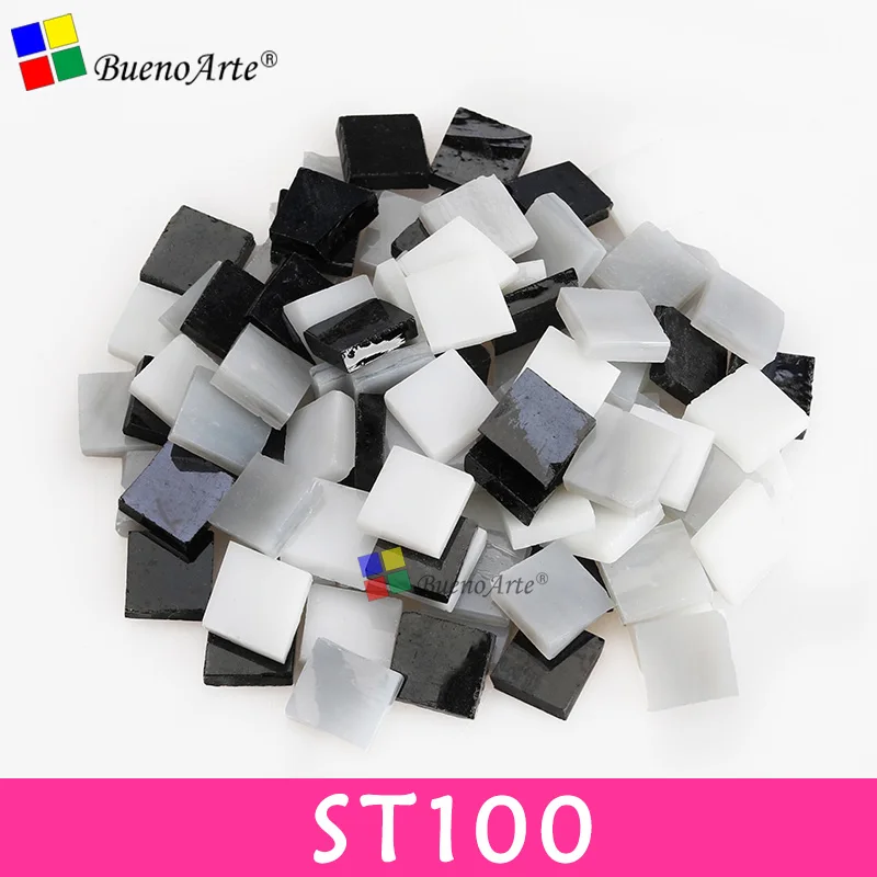ST100 200 г/270 шт 10X10 мм 3/8 дюйма микс витражные полосы, мозаичные хобби, DIY Поставщик материалов, Мини Свободные Стеклянные детали Тиффани - Цвет: ST100