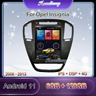 Автомобильное радио Kaudiony 10,4 дюйма, Android 11, для автомобилей Opel Insignia, Buick Regal, автомобильный Dvd, мультимедийный плеер, Автомобильная GPS-навигация, 4G DSP 2008-2013