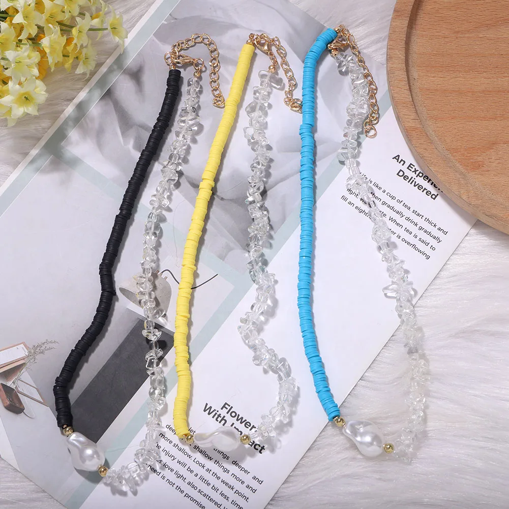 Новинка 2020 года богемный акриловый чокер ожерелье ручной работы для женщин