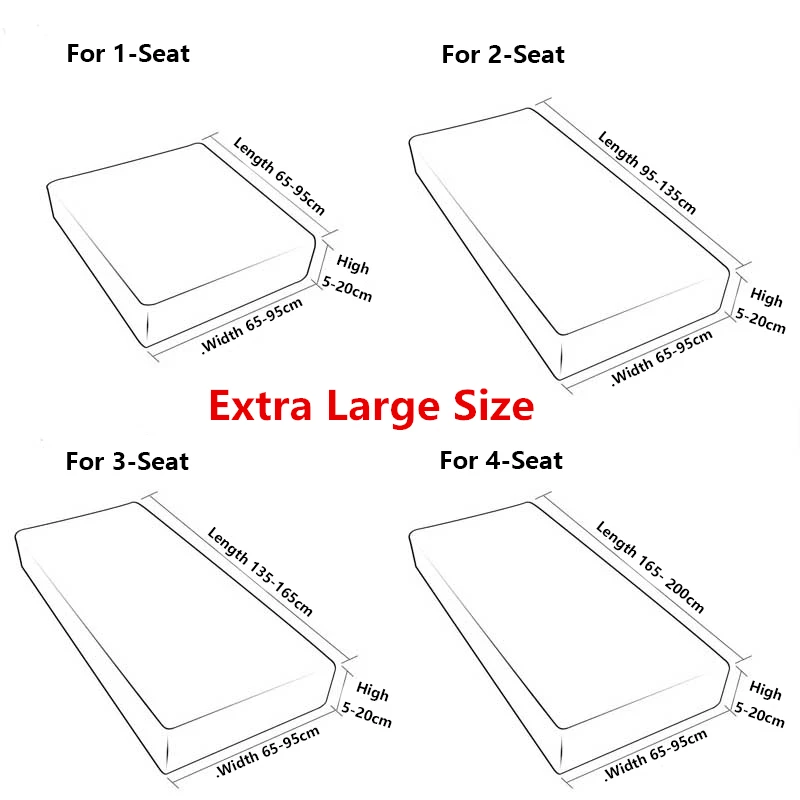 1pc Jacquard Sofa Seat Cushion Cover Chair Stretch Washable Removable Slipcover Solid Color Polar Fleece Protector | Дом и сад