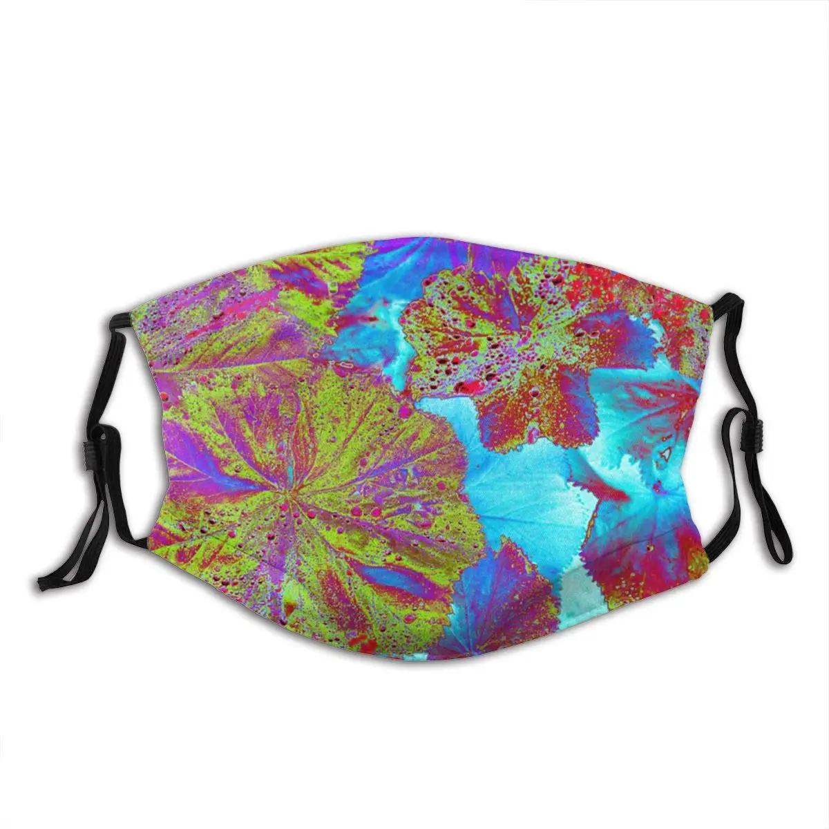 

Geraniums In A Psychedelic Light Cloth Face Mask With Filter Pocket Washable Face Bandanas Balaclava Pollen-Proof Print Reusable