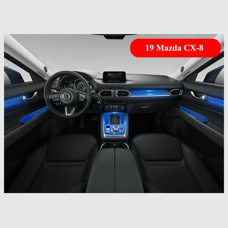 For Mazda CX-8 2019 2020 Dashboard Navigation Screen Protective TPU Film Universal Scratch Resistance High Elastic Tough Sticker