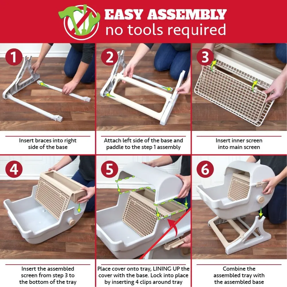 Полуавтоматическая быстрая очистка кошачьего туалета роскошный комнатный бокс