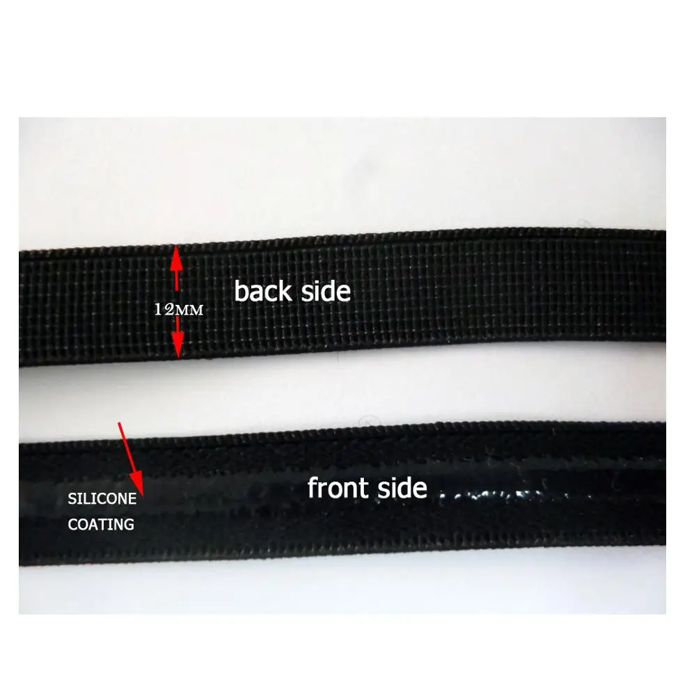 Эластичная тесьма с силиконовой подкладкой для бюстгальтера нижнего белья