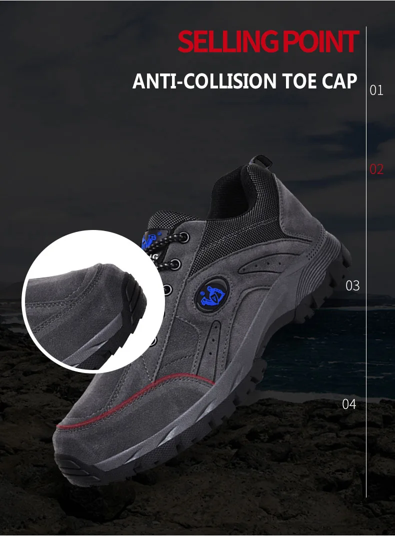 Высокого качества, для походов обувь для мужчин уличные замшевые кожаные кроссовки водонепроницаемые Нескользящие горные прогулочные, скальные кроссовки унисекс