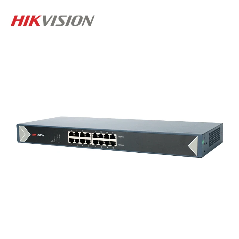 Hikvision DS-3E0516-E Unmanaged Non-PoE Switch 16 ports 10/100/1000 Mbps Adaptive Metal Material for CCTV IP Cameras