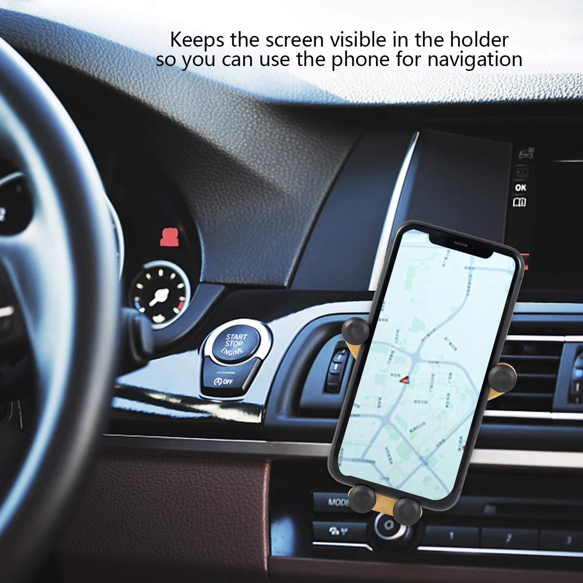 Автомобильный держатель для телефона с вентиляционным отверстием крепление