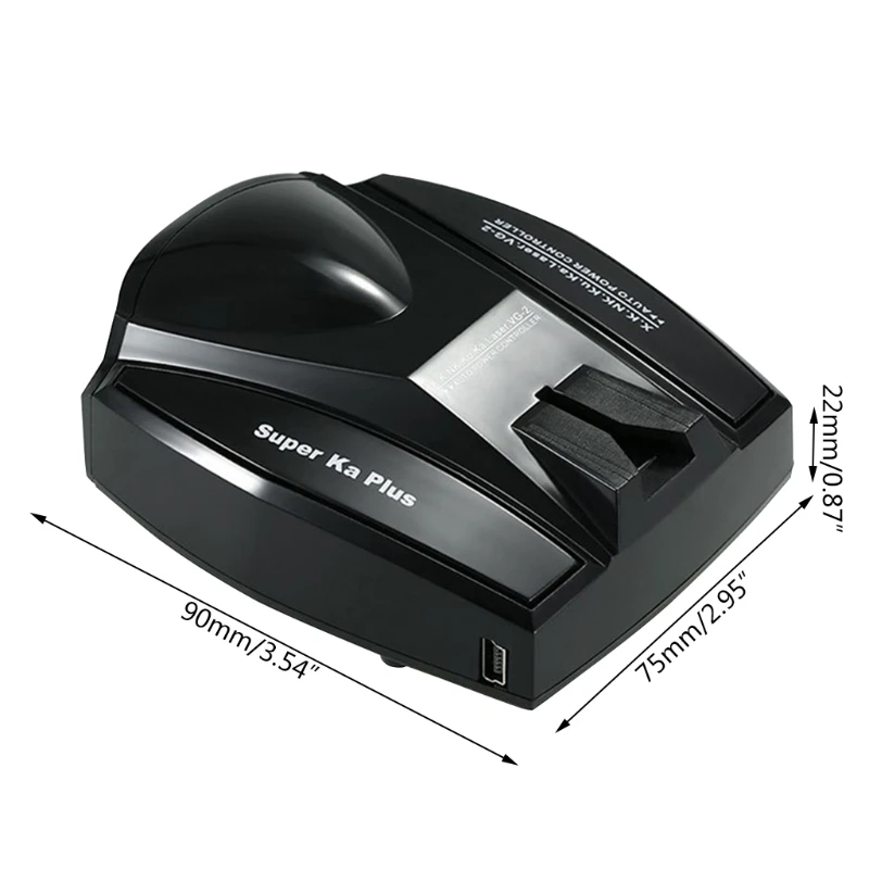 

Car Ra dar Detector English Russian 360 Degree Vehicle E09 Speed Voice Warning A0NE