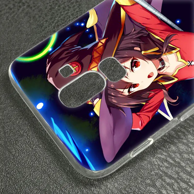 Роскошный мягкий силиконовый чехол аниме Konosuba Megumin для Samsung Galaxy J8 J7 J6 J4 J2 2018 Core J3 2016