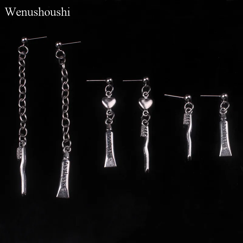 Античные серебряные цветные Винтажные серьги-подвески в стиле панк на сто