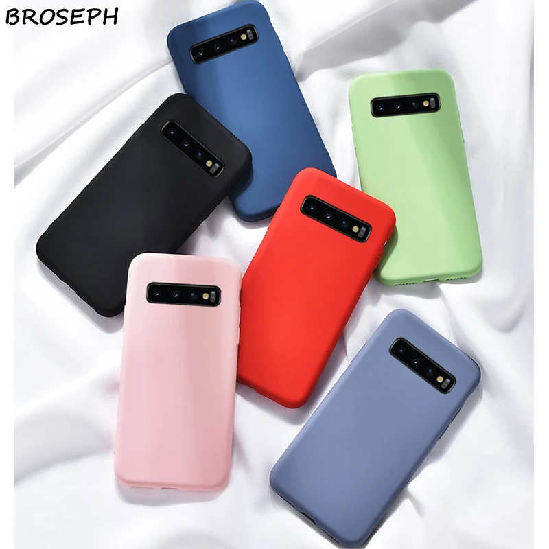 Мягкий жидкий силиконовый чехол для телефона Samsung Galaxy S20 Plus Ultra M10 M20 M30 S8 S9 S10E Note 8 9 10 Pro.