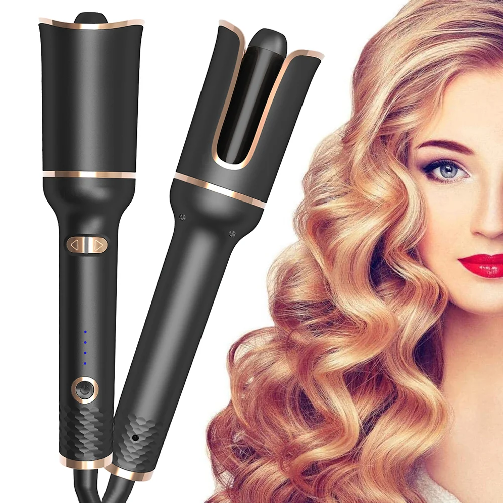 

Automatic Hair Curler Ceramic Wired Curling Iron Electric Hair Curlers For Curls Waves Styling 2021 New Rotating Curling Styler