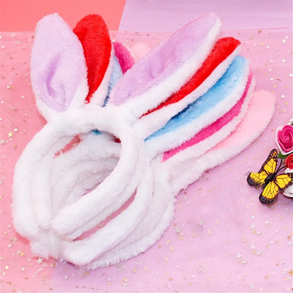1 шт. ободок с кроличьими ушами Милая повязка на голову для женщин детский
