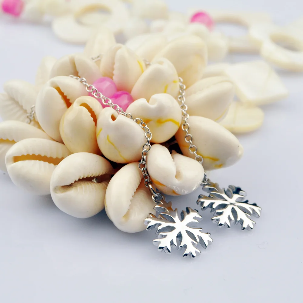 Серьги в виде снежинок из стерлингового серебра 925 пробы 100% оригинальные