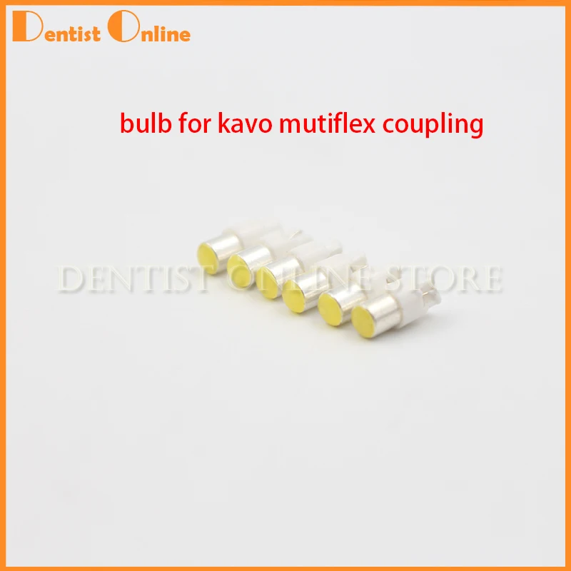 6Pcs Dental fiber optic handpiece lamp LED bulb compatible for kavo for kavo mutiflex coupling