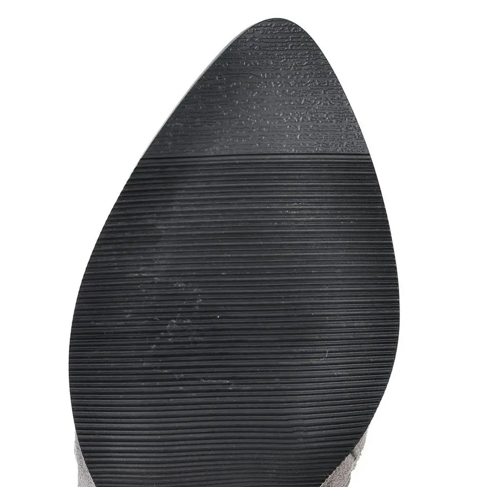 Зимняя теплая пикантная женская обувь ботильоны для женщин на тонком высоком