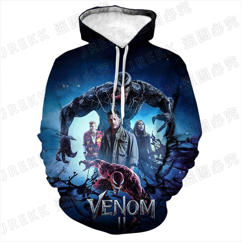 Толстовка Venom для мужчин и женщин детский пуловер с 3D принтом свитшоты мальчиков