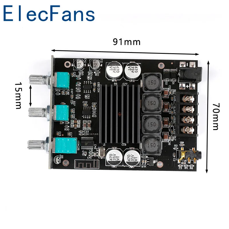 ZK-1002T TPA3116D2 Bluetooth 5 0 сабвуфер усилитель плата 2*100 Вт Высокая мощность 2 аудио стерео
