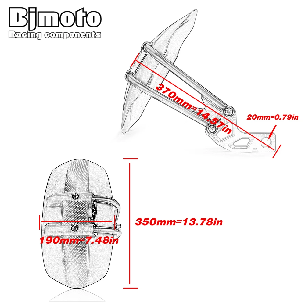 

For Honda X-ADV 750 XADV 750 X ADV 750 2017-2020 Rear Wheel Mudguard Mudflap Guard Cover For Fender Scooter Shield Accessories