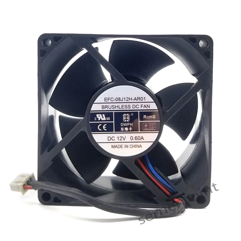 

Original EFC-08J12H-AR01 8032 12V 0.60A 8CM large air volume cooling fan