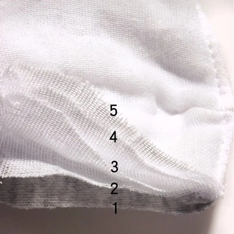 

3-pack 5-layer breathable adult child masks cotton gauze washable windproof masks