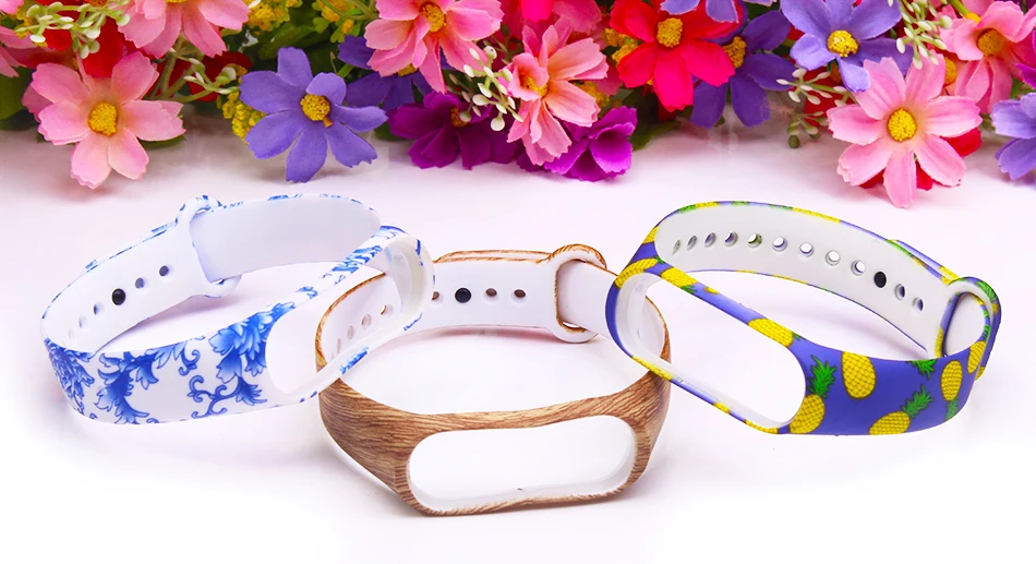 Браслет mi band 4 для xiaomi mi Band 4 ремешок силиконовый ремешок с разноцветными цветами аксессуары для xiaomi mi band 4 ремешок
