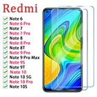 2 шт протектор экрана из закаленного стекла для Redmi Note 10 5G 10 Pro 10S 9T 9S 9 Pro Max Защитная пленка для экрана для Xiaomi Redmi 8T 7 8 Pro
