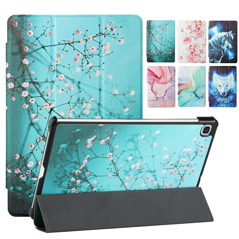 

Модный чехол с цветами для Lenovo Tab M10 FHD Plus 10 3, чехол TB-X606F X606X 2020, Магнитный чехол-подставка для Lenovo Tab M10 Plus, чехол
