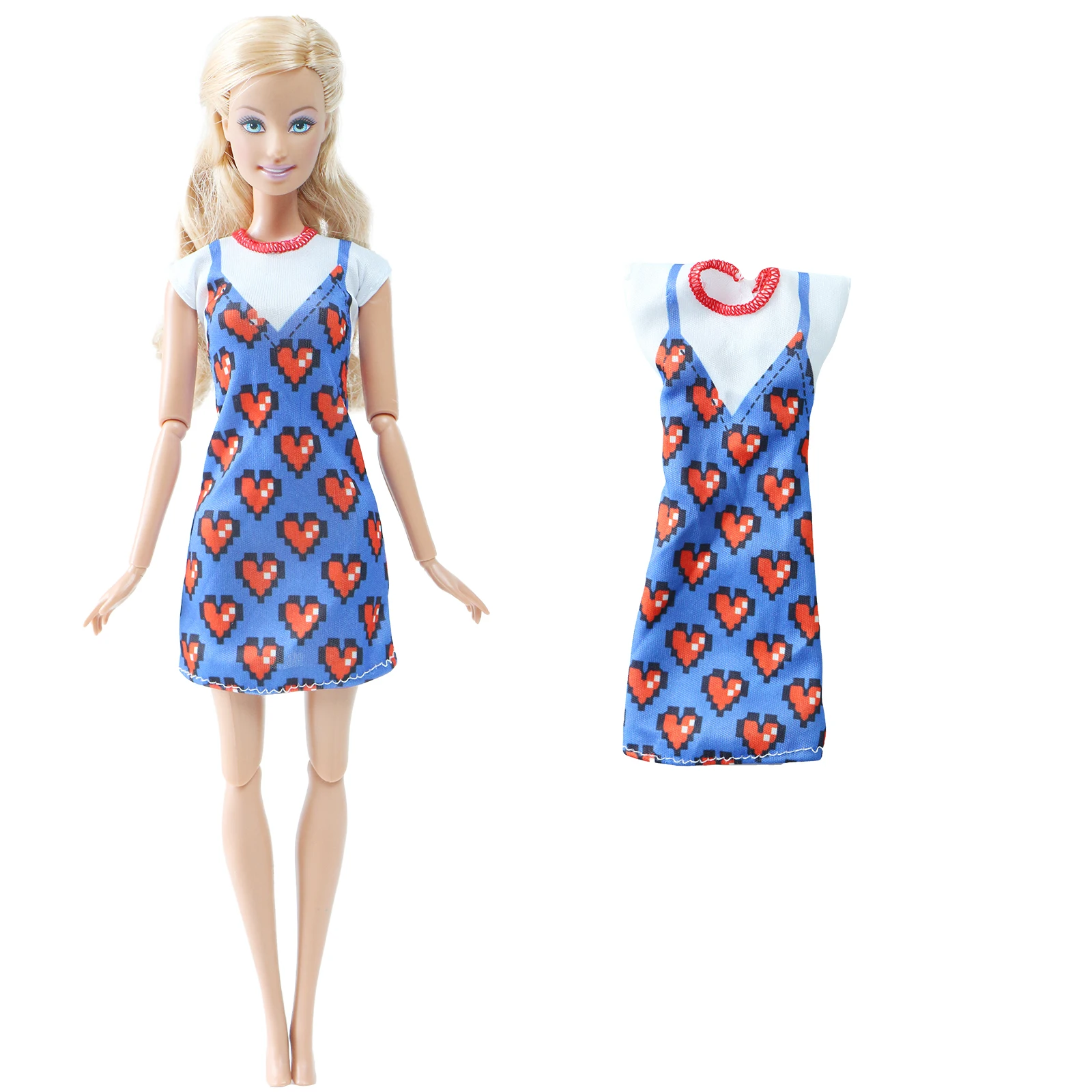 BJDBUS 1 шт. мини-платье для куклы повседневная одежда модная юбка в форме сердца с