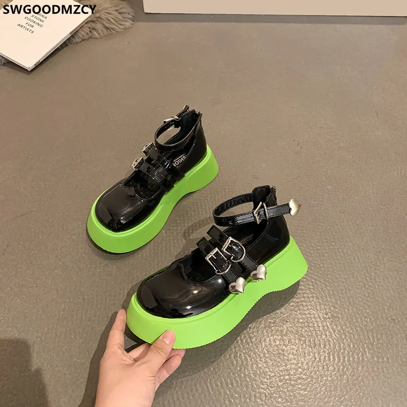 

Platforms Leather Casual Shoes Oxford Shoes for Women Barefoot Shoes Patent Leather 2022 Fashion Women Zapatos De Mujer Zapatos