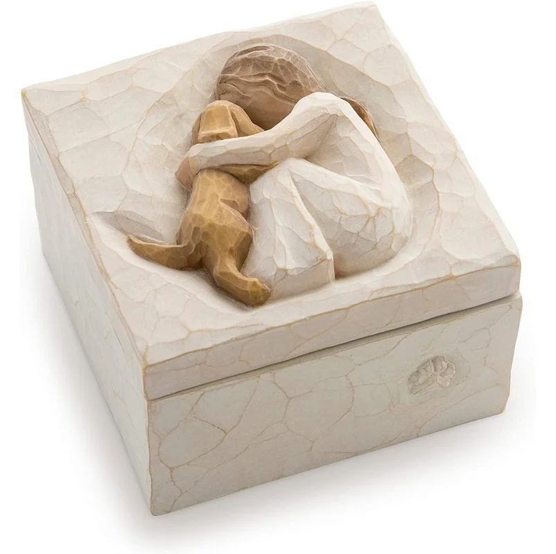 

Nordic Style Creative Resin Handicraft Carving Character Model Necklace Jewelry Small Objects Storage Box Ornaments Home Decor