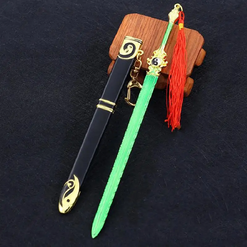 

Ножницы из сплава, меч, старинный знаменитый меч, Бамбуковая пчела, Юнь Цзянь, Классический меч, реквизит, креативный кулон, Подарочная игруш...