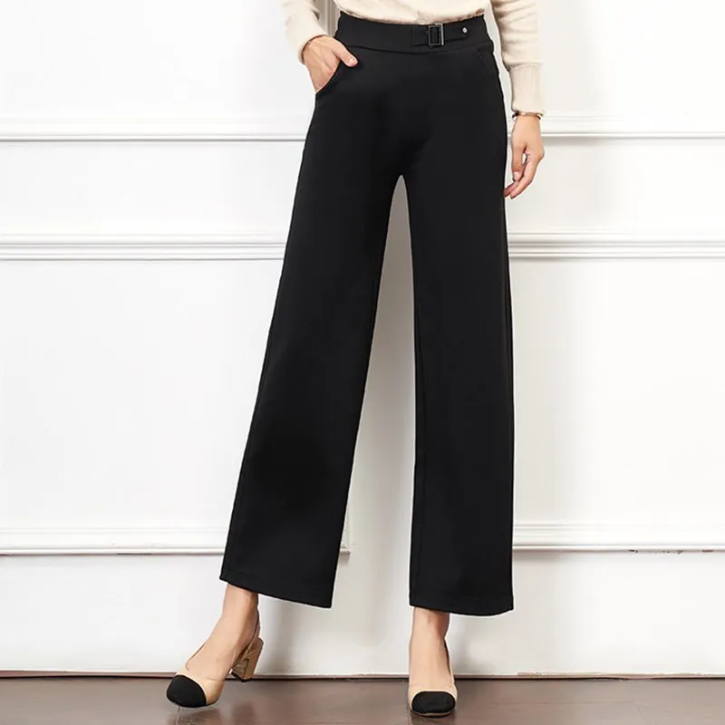 

Summer Thin Pants Women's New Straight Ankle-Length Pants Thin Pipe Suit Suit Casual Pants