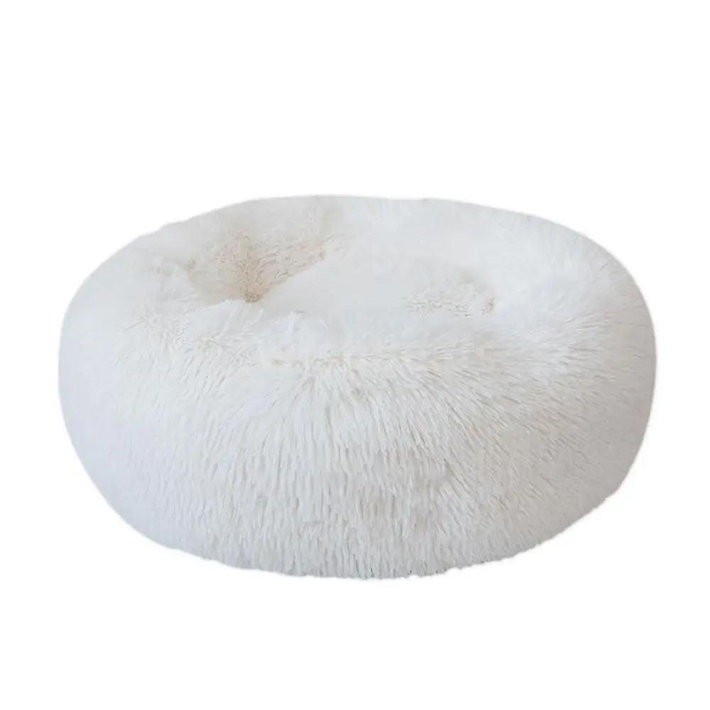 beige white Собачья кровать, собачьи корзины, осень и зима, теплый мягкий флисовый коврик, питомник для кошки, щенка, согревающий собачий домик, мягкий материал, гнездо - Цвет: beige white