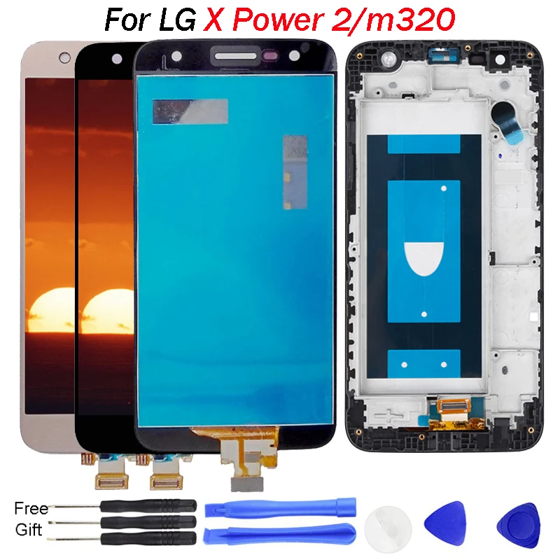 Дигитайзер сенсорного экрана с рамкой для LG X Power 2 сменный ЖК дисплей M320TV X500 K10 M320