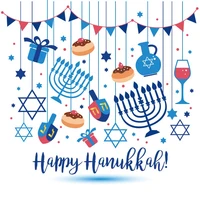 yeele photography backdrop happy hanukkah party candle carnival photocall photographic personalized backgrounds for photo studio