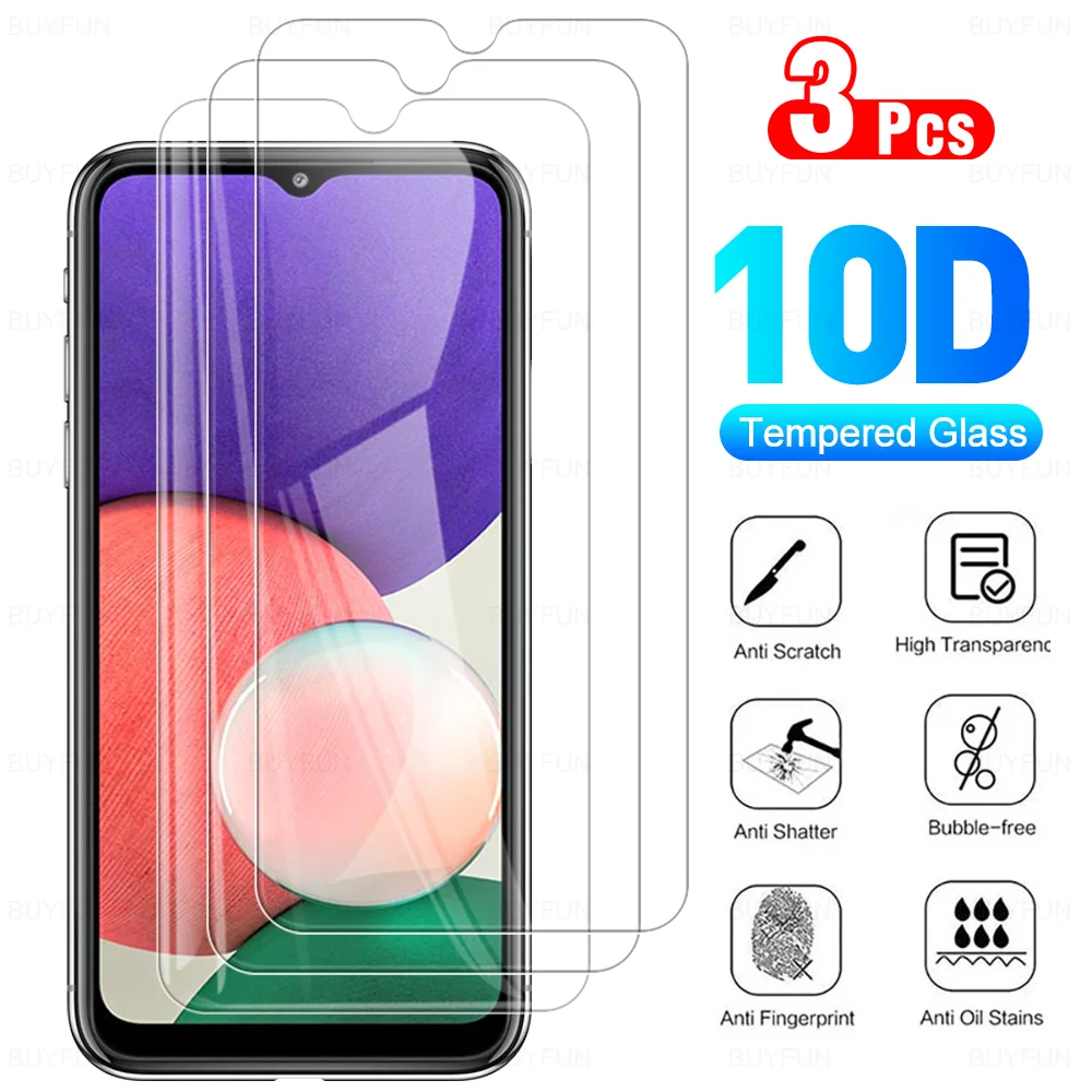 

3Pcs/a lot Screen Protector For Samsung Galaxy A22 Tempered Glass Safety Protective Glass Film 9H For Samsng Galax A 22 SM-A226B