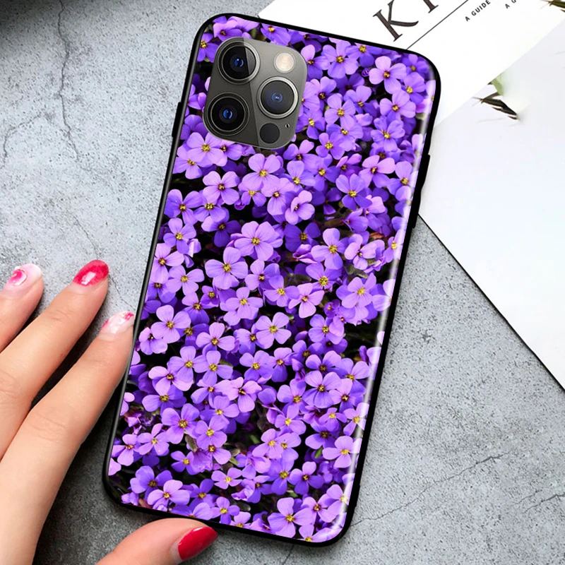 

Lovely Flowers Phone Case For iPhone 12 Mini XS MAX XS XR X 11 Pro MAX Cases Back Cover Soft TPU For iPhone 12 Mini XS MAX XS XR