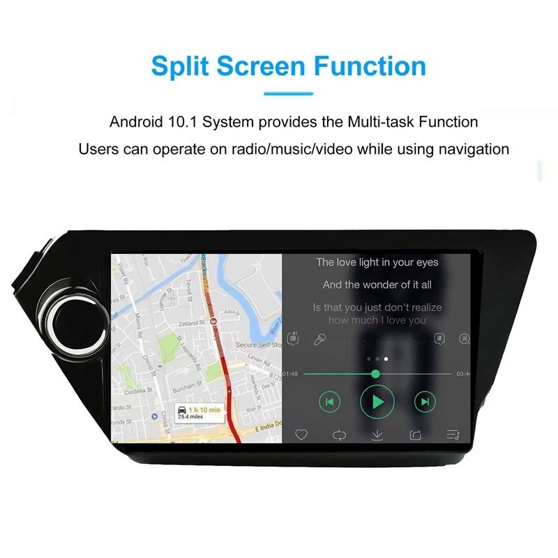 2Din Android 10 1 автомобильный Радио мультимедийный плеер Gps навигатор с DSP 2G + 16G для Kia K2