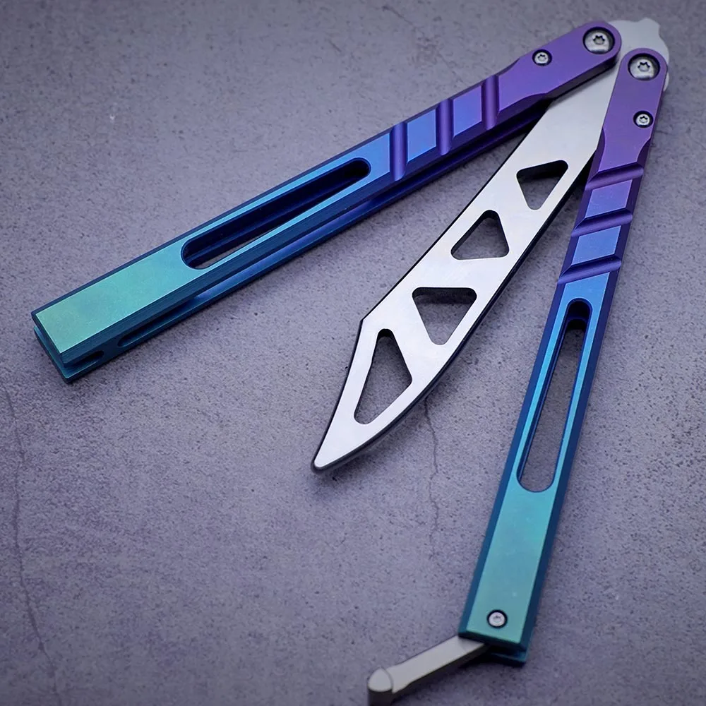 Theone CHAB Clone BRS Alpha Beast Channel AB Balisong Butterflyknife Flipper Trainer титановая ручка система втулок