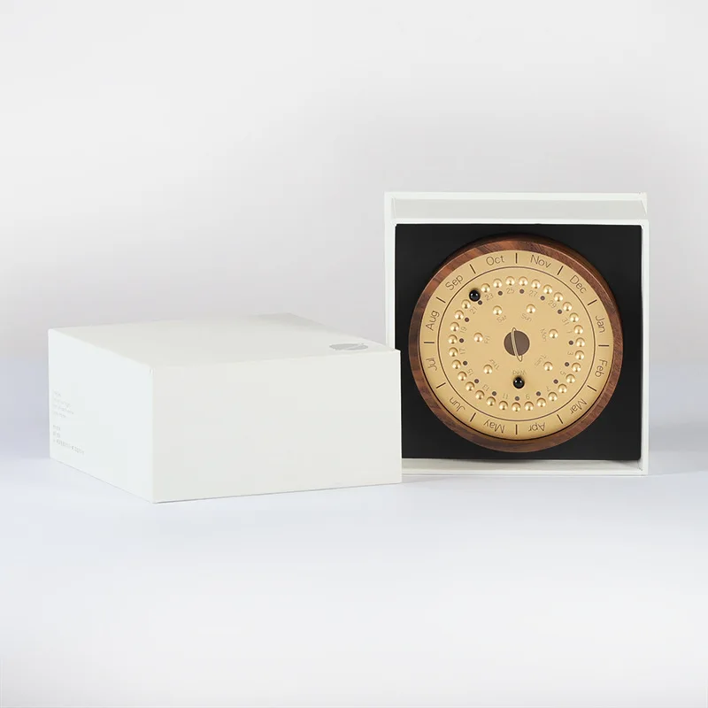 

Planetary Calendar Wooden Crafts Decoration Novelty and Practical Black Technology Gifts for Boys and Girls
