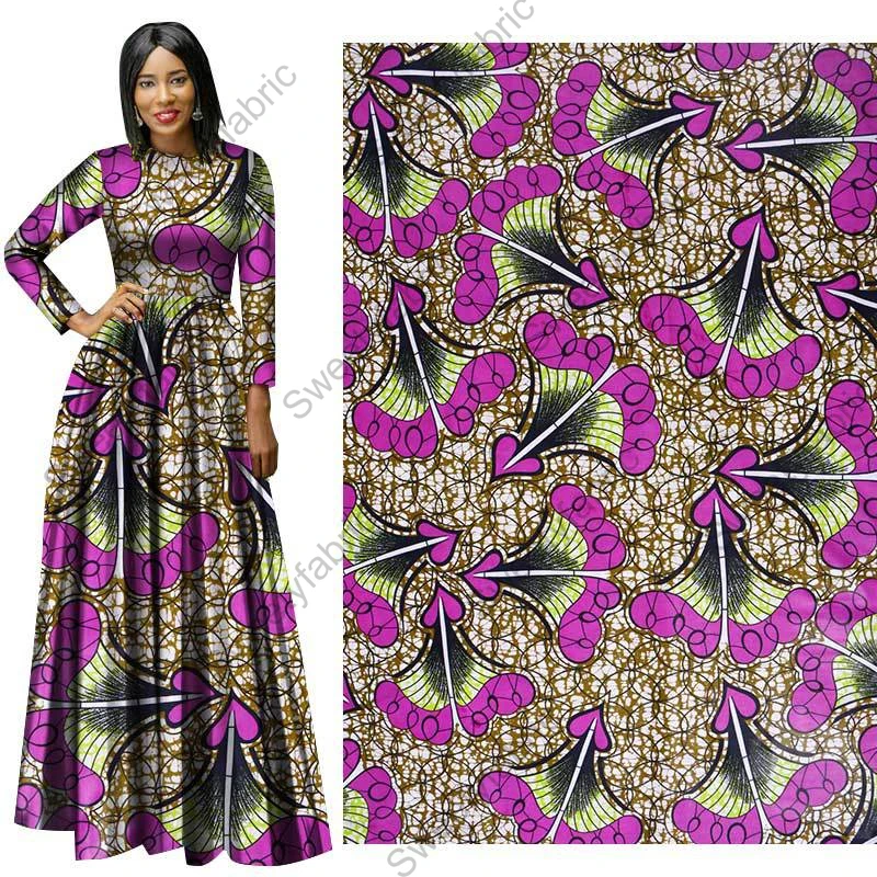 100% хлопок Африканский принт вощеная ткань голландский Голландский стиль