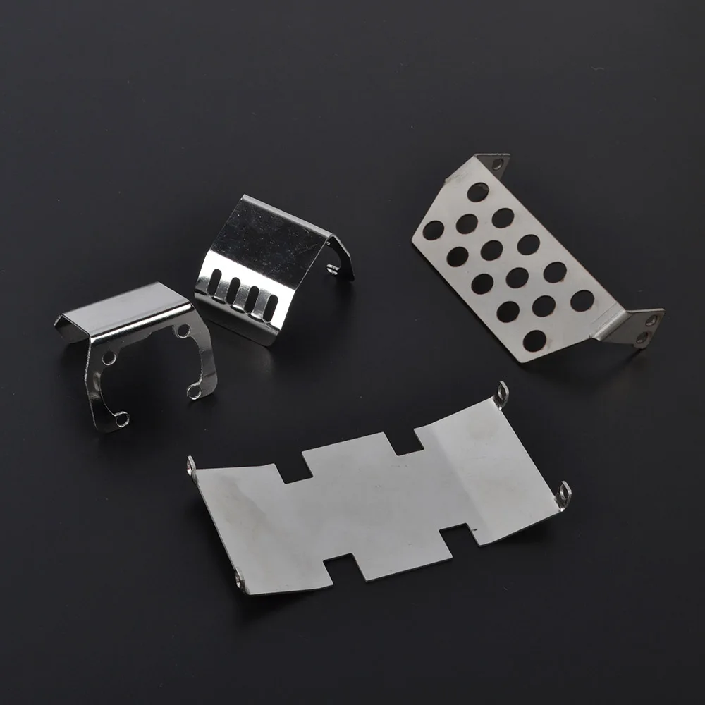 

RC шасси Броня ось из нержавеющей стали защитная пластина для 1/10 RC Гусеничный автомобиль осевой SCX10 II 90046 90047 металлические детали для модерни...