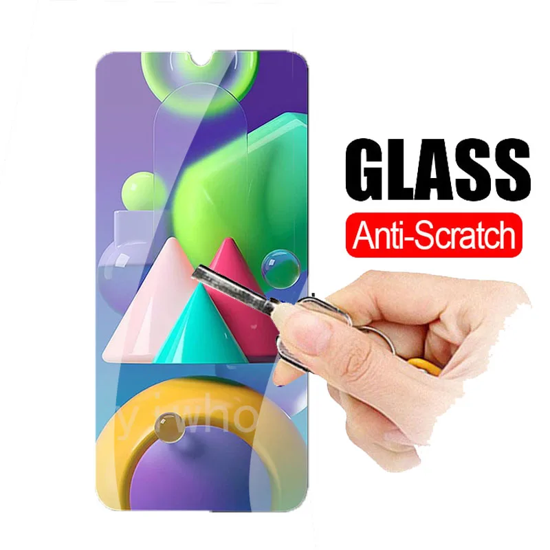 2PCS Tempered Glass ON For Samsung M21 Screen Protector Galaxy M 21 SM-M215F M215 M215F Full Cover Film | Мобильные телефоны и
