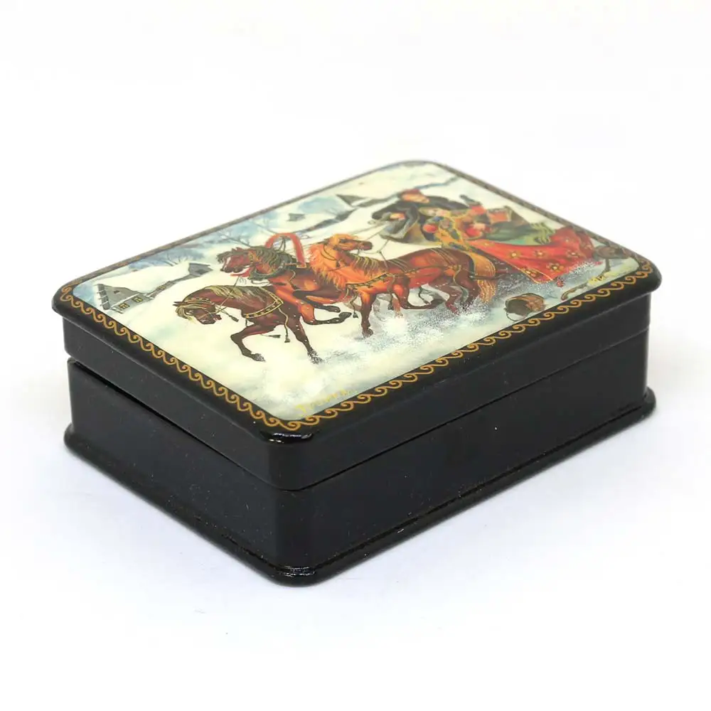 Шкатулка &quotЗимняя тройка&quot Декупаж #177 | Дом и сад